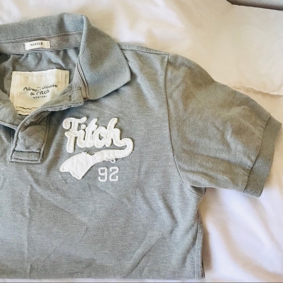 Abercrombie & Fitch Other - Abercrombie & Fitch • Gray Muscle Fit Polo Shirt